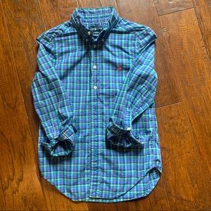 Ralph Lauren boys plaid button down size 8